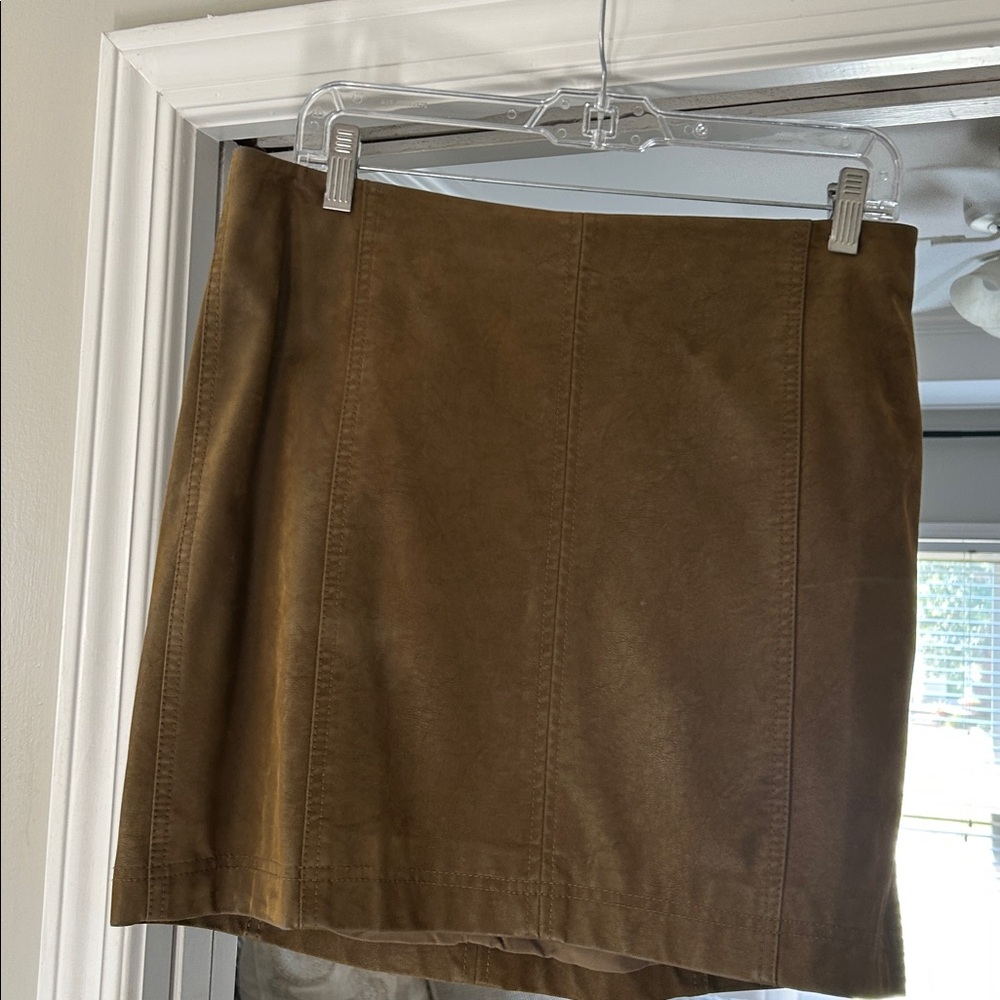 Free People Cedar Suede Skirt